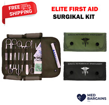 Elite First Aid Surgical Kit + REFILL With Military Molle Compatible Pouch picture