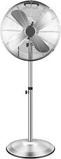 16 Inch Heavy Duty Metal Stand Fan Adjustable Heights Ocillation 75° 3-Speeds picture
