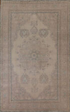 Muted Vintage Tebriz Living Room Area Rug 7x11 Hand-knotted Traditional Carpet picture
