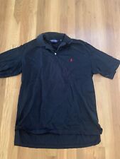 vintage polo golf mens shirt black medium with logo “the diplomat” picture