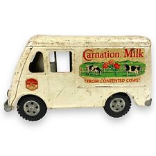 Vintage Tonka 1955 Carnation Milk Metro Pressed Steel Toy Truck Van #750-5 picture