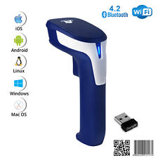 1D/2D Wireless Bluetooth Barcode Scanner: 3-in-1 Handheld, USB QR Code Reader picture