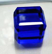 Natural 223.50 Ct Cube Cut Blue Tanzania Tanzanite Loose Gemstone CERTIFIED #@ picture