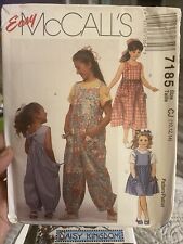 Vintage 1994 McCalls Girls Sewing Pattern 7185 Size 10-14 Uncut picture
