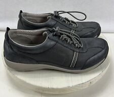 Dansko Womens Helen Gray Leather Lace Up Bungee Sneaker Shoes Size 37/US 6.5-7 picture