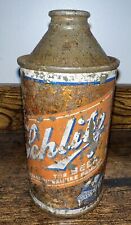 Vintage Schlitz Beer Cone Top 12 OZ Can IRTP Milwaukee Wisconsin picture