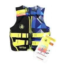Body Glove Youth PFD U.S. Coast Guard-Approved Life Jacket One Size Blue/Yellow picture