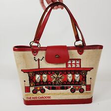 Vintage Enid Collins The Red Caboose Jeweled Handbag Purse picture