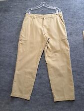 Vintage LL Bean Jeans Mens 36X30 Tan Taupe 100% Cotton Union Denim Made in USA picture