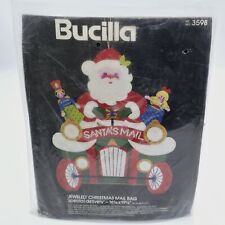 Bucilla Santa’s Mail Truck Felt Christmas Kit Wall Hanging Bag 3598 picture