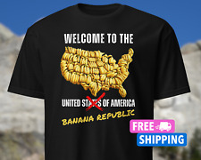 NEW Funny Banana Republic Shirt Free Trump Trial Trump Not Guilty MAGA FJB picture