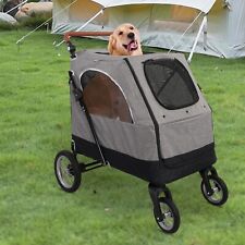 LUCKYERMORE Foldable Pet Stroller Large Dog Jogger Premium Pushchair 120 lbs picture