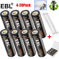 EBL 1.5V USB Rechargeable AA Lithium Battery 3300mwh Li-ion Batteries +Cable Lot picture