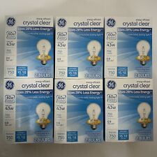 GE 60-WATT Light Bulbs Crystal Clear 750 Lumens Dimmable Classic 12 Bulbs 6 Pack picture
