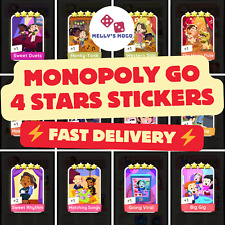 Monopoly GO 4 Stars Sticker Set 9-21 (Fast Delivery) picture