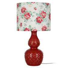 Vintage Floral Table Lamp, Green Finish picture