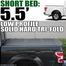 Topline For 2015-2023 Ford F150 5.5' Bed Low Profile Hard Tri Fold Tonneau Cover picture