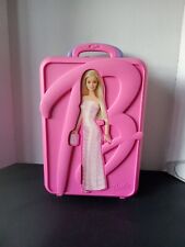Vintage Barbie Take Along Doll Traveling Case On Wheels Mattel Tara picture