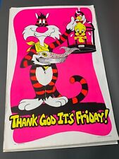 Vintage Original Blacklight Poster 1973 Thank God it's Friday Petunia 23x35 picture