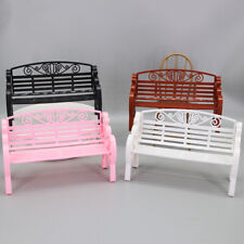 Dollhouse Miniature 1/6 Scale Garden Chairs Bench Courtyard Armchairs Furniture picture