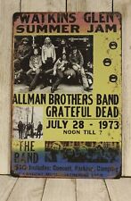 Allman Brothers Tin Sign Metal Poster Band Live in Concert Vintage Look   picture