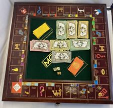 Franklin Mint 1991 Collectors Edition Monopoly Game Board Set Cherrywood Case picture