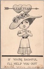1912 LEAP YEAR Comic Greetings Postcard 