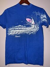 VINTAGE 1980's HAWAII SURFING VACATION SOUVENIR SHIRT hanes small picture