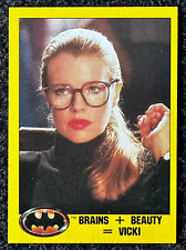 1992 Topps Batman Series 2 #222 Brains + Beauty = Vicki NM+ picture