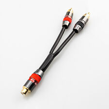 3ft RCA Plug Y Splitter Audio Jack Cable Adapter Female to 2 RCA Male Connectors picture