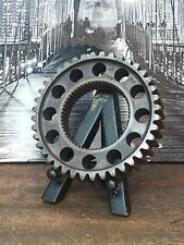 Vintage cast iron  gear sprocket Steampunk industrial lamp base project picture