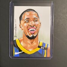 Tyrese Haliburton Indiana Pacers  1/1 hand drawn original art sketch card aceo picture
