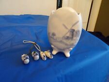Choice Delft Blue Handpainted Made in Holland Items: Jar/Ash Tray/Bowl/Clogs picture
