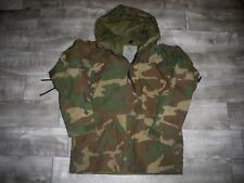 Vtg US Army Camo Parka Cold Weather Jacket Shirt Military Clothes Uniform Size M picture