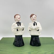 Set VTG Christmas Choir Japan Ceramic Figurine Almost Angels MCM Music BoyChoir picture