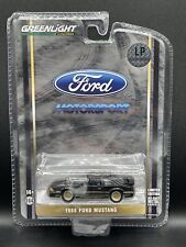 GREENLIGHT 1988 Ford Mustang Motorsport SLN Black w/ Gold 1:64 Diecast NEW LP picture