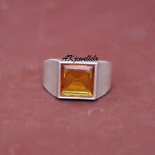 Citrine Gemstone 925 Sterling Silver Ring Beautiful Unique Handmade Ring AK676 picture