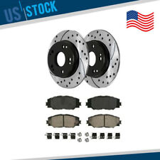 For Toyota Prius V RAV4 Lexus HS250h Scion xB Front Drilled Rotors + Brake Pads picture