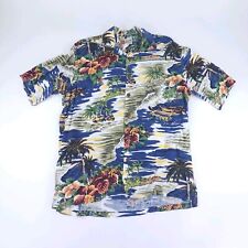VTG Hilo Hattie Mens The Hawaiian Original Size M Palm Summer Button Shirts  picture
