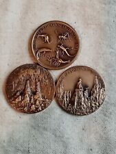 Maco Bronze Carlsbad Caverns, Mammoth Cave, & Bryce Canyon Medals picture