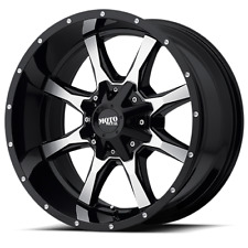 1 NEW  GLOSS BLACK MACHINED FACE MOTO METAL  MO970 17X9 6-135/139.70  (117181) picture