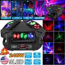 240W Spider Moving Head Light RGB 9 LED DMX Stage DJ Disco Club Beam Lighting US picture