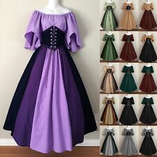 Womens Renaissance Medieval Victorian Vintage Fancy Dress Gothic Cosplay Costume picture