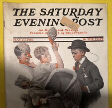 Saturday Evening Post May 20 1916—1st Norman Rockwell on cover. Full magazine picture