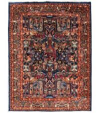 Semi Antique Pictorial Traditional Style 10X13 One of a Kind Oriental Rug Carpet picture