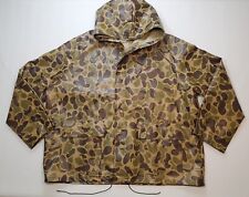 Vintage Cabelas Duck Camo Hunting Fishing Frog Skin Rain Jacket Size 2XL XXL picture