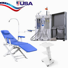 Dental Portable Mobile Delivery Unit Suction Rolling Case 4H /Chair/Medical Cart picture