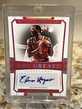 2018-19 Panini National Treasures NBA Greats Signatures Elvin Hayes Auto 1 of 1  picture