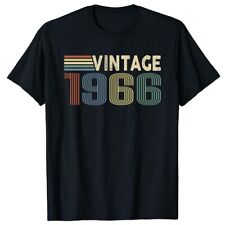 vintage 1966 shirt birthday gifts 58 Year Old Woman Man Classic T-Shirt S-5XL picture