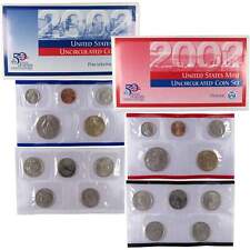 2002 Uncirculated Coin Set U.S Mint Government Packaging OGP COA picture